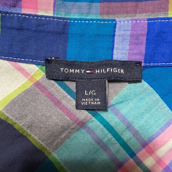 Tommy Hilfiger Womens Button Up Sleeveless Top Blouse Size L - Picture 2 of 6